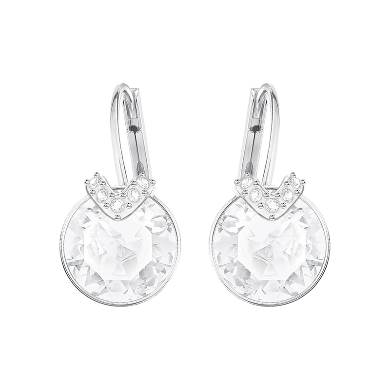 Boucles D Oreilles Swarovski Bella V Argent Es Et Cristal Incolore