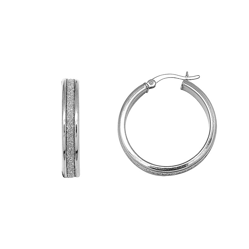 Boucles d’oreilles Carador pailletées et Argent 925/000