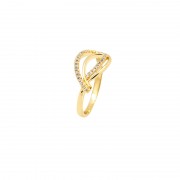 Bague Carador fantaisie plaqué or et oxydes de zirconium Bague Carador fantaisie plaqué or et oxydes de zirconium