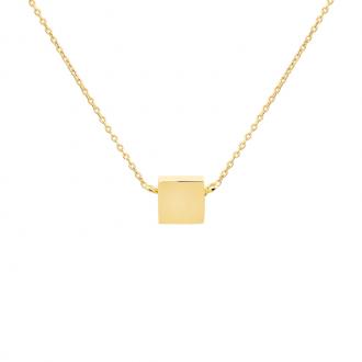 Collier Carador femme Or jaune 375/000e modèle géométrique