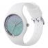 Montre Ice Lo Blanc et Turquoise Taille S 013426