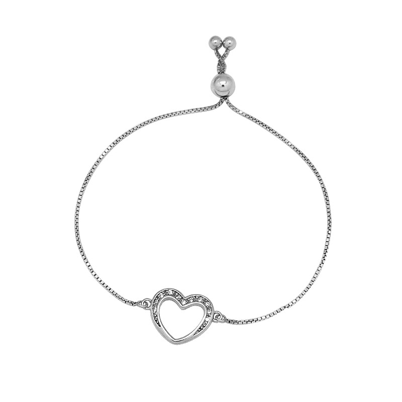 Bracelet Carador BRA108358A18 ajustable Argent 925/000 Coeur