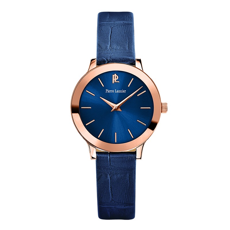 Montre Pierre Lannier femme cuir bleu 023K966