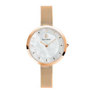 Montre Pierre Lannier femme en acier doré rose 076G998