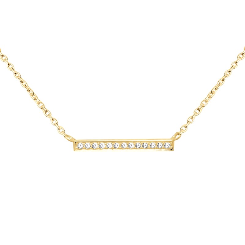 Collier CARADOR Femme or jaune 375/000e ligne