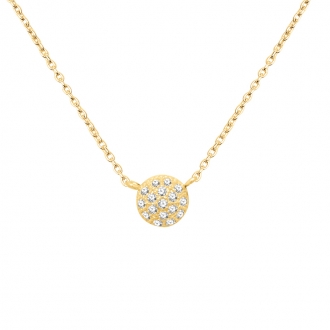 Collier CARADOR Or jaune 375/000e dôme brillant