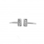Bague Femme Silver Pop pavé argent 925/000 et oxydes de zirconium Bague Femme Silver Pop pavé argent 925/000 et oxydes de zirconium