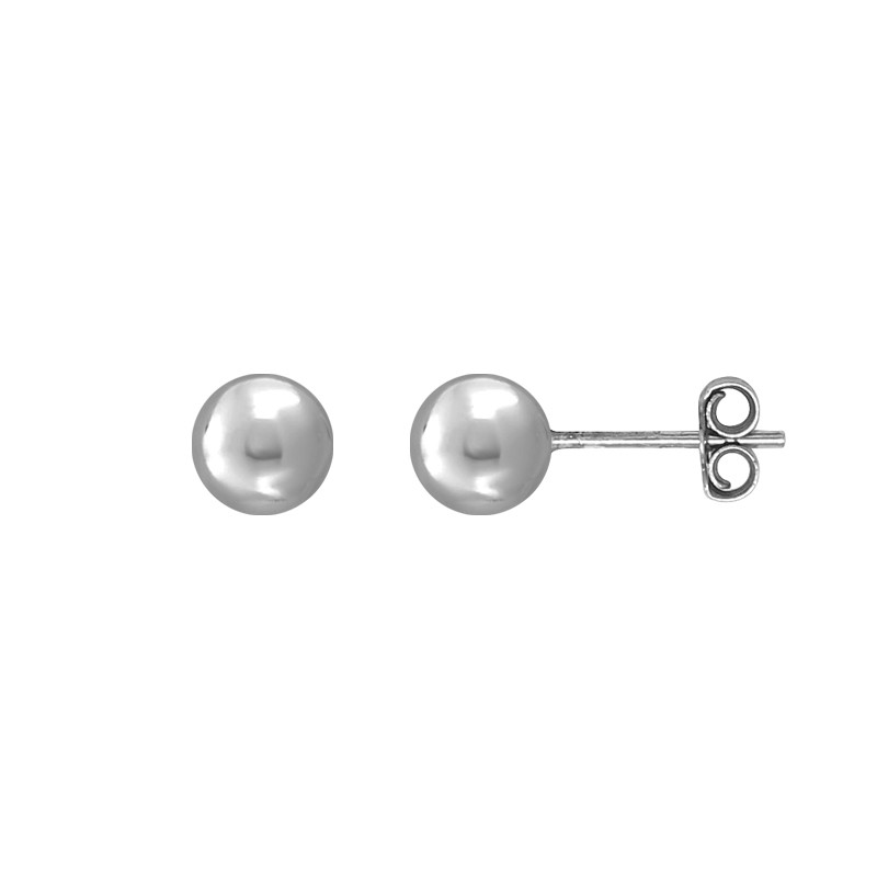 Boucles d'oreilles Carador boule 6 mm en argent 925/000