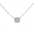 Collier CARADOR Femme argent 925/000 dome carré pavage zircons