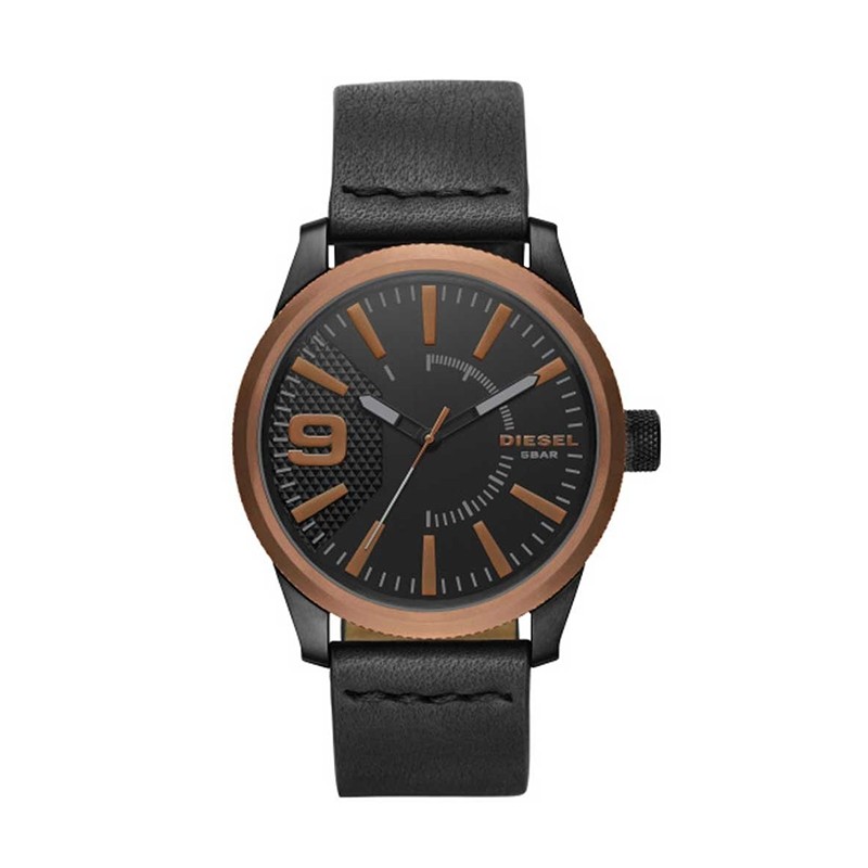 Montre homme Diesel RASP cuir noir DZ1841