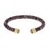 Bracelet jonc Swarovski Crystaldust multicolore et plaqué or 5380087