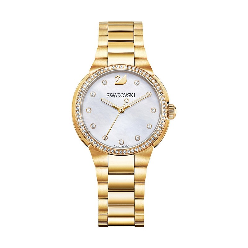 Montre femme Swarovski City Mini dorée 5221172