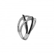 Bague Carador Argent 925/000e Oxydes bicolores Bague Carador Argent 925/000e Oxydes bicolores