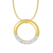Collier Femme Atelier 17 Bulle bicolore or 375/000 et diamants Collier Femme Atelier 17 Bulle bicolore or 375/000 et diamants