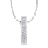 Collier Femme Atelier 17 Ruban totalement empierré de diamants en or blanc 375/000