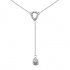 Collier Femme Atelier 17 Pétale double or blanc 375/000 et diamants