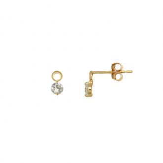 Boucles d'oreilles Carador or jaune 375/000e FE0766