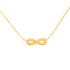 Collier pendentif Carador Or jaune 375/000e signe infini NC0075