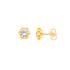 Boucles d'oreilles carador Fille Or jaune motif rond PCI-4B