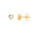 Boucles d'oreilles Carador Or jaune femme motif coeur PCI-5C