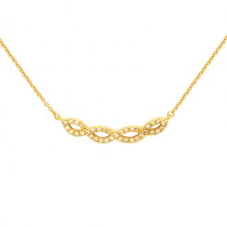 Collier Carador plaqué or doré 52ER054CZ