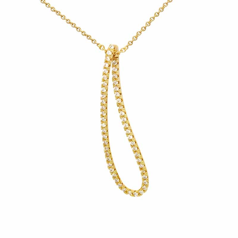 Collier Carador Plaqué or Larme 52HR075CZ