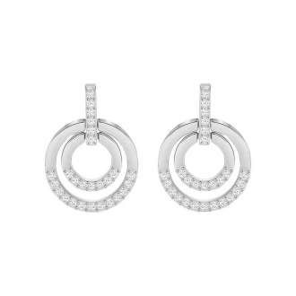 Boucles d'oreilles Swarovski Circle, argentées 5349203