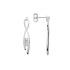 Boucles d'oreilles Carador pendantes classiques argent 925/000 et zircons