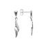 Boucles d'oreilles Carador design classique argent 925/000 et oxydes de zirconium