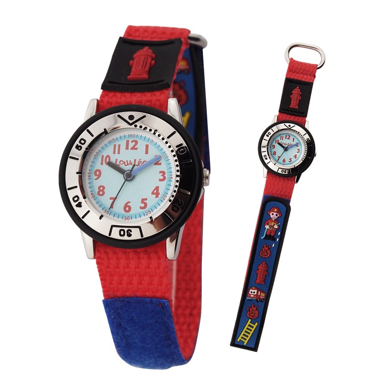 Montre enfant sport Velcro bleu - Montre fantaisie