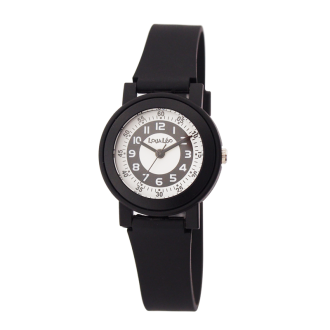 Montre Enfant Lou&Léo noire plastique P100648-C3