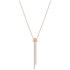 Collier Swarovski pendentif en Y Lifelong doré rose 5390817