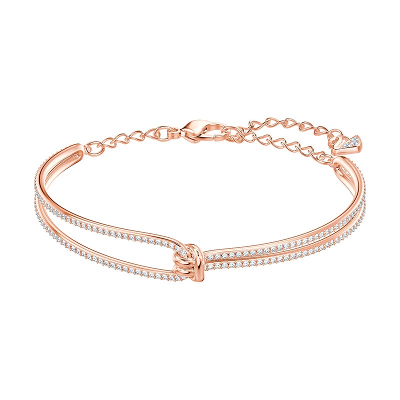 Bracelet jonc Swarovski Lifelong doré rose 5390818