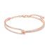 Bracelet jonc Swarovski Lifelong doré rose 5390818