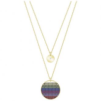 Collier Swarovski Ginger multicolore doré 5397843