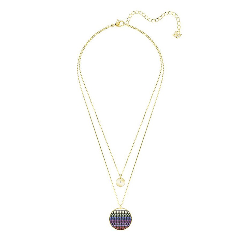 Collier Swarovski Ginger multicolore doré 5397843