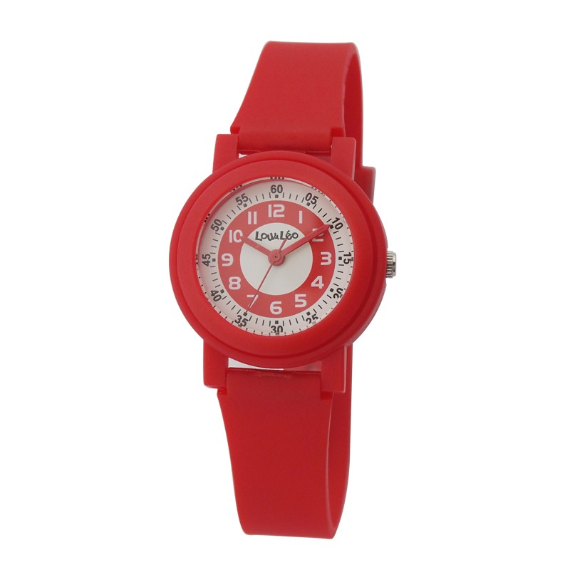 Montre enfant Lou&Léo plastique rouge P100648-B3