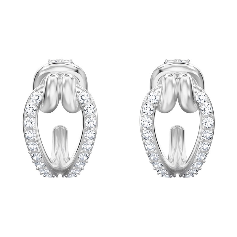 Boucles d'oreilles créoles Swarovski Lifelong métal argenté 5390814