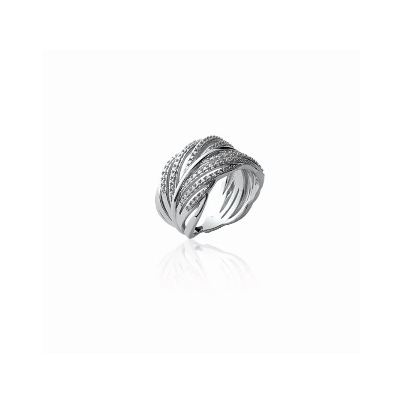 Bague Argent Plume