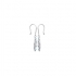 Boucles d'oreilles Carador pendantes rondes motif ethnique argent 925/000 et turquoises