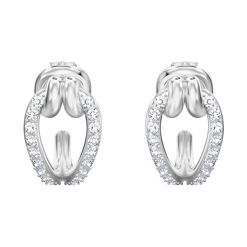 Boucles d'oreilles créoles Swarovski Lifelong métal argenté 5390814