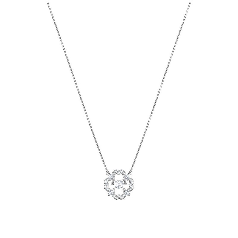 Collier femme Swarovski Sparkling Dance Flower argenté 5392759