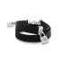 Bracelet Femme Guess Heart Lock cuir noir UBB85123-S