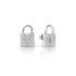 Boucles d'oreilles Femme Guess Heart Lock argentées UBE85053