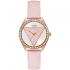 Montre Femme Guess Tri Glitz cuir verni rose W0884L6