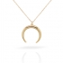 Collier Lune Moderne plaqué or 52EU0320