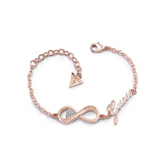 Bracelet Femme Guess Endless Love doré rose UBB85066-S