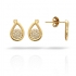 Boucles d'oreilles Carador larme plaqué or 22EU0160CZ