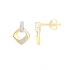 Boucles d'oreilles Carador 9E005622TT diamant et Or Blanc