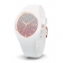 Montre Femme Ice Watch Ice Lo Blanc et rose Taille M 013431